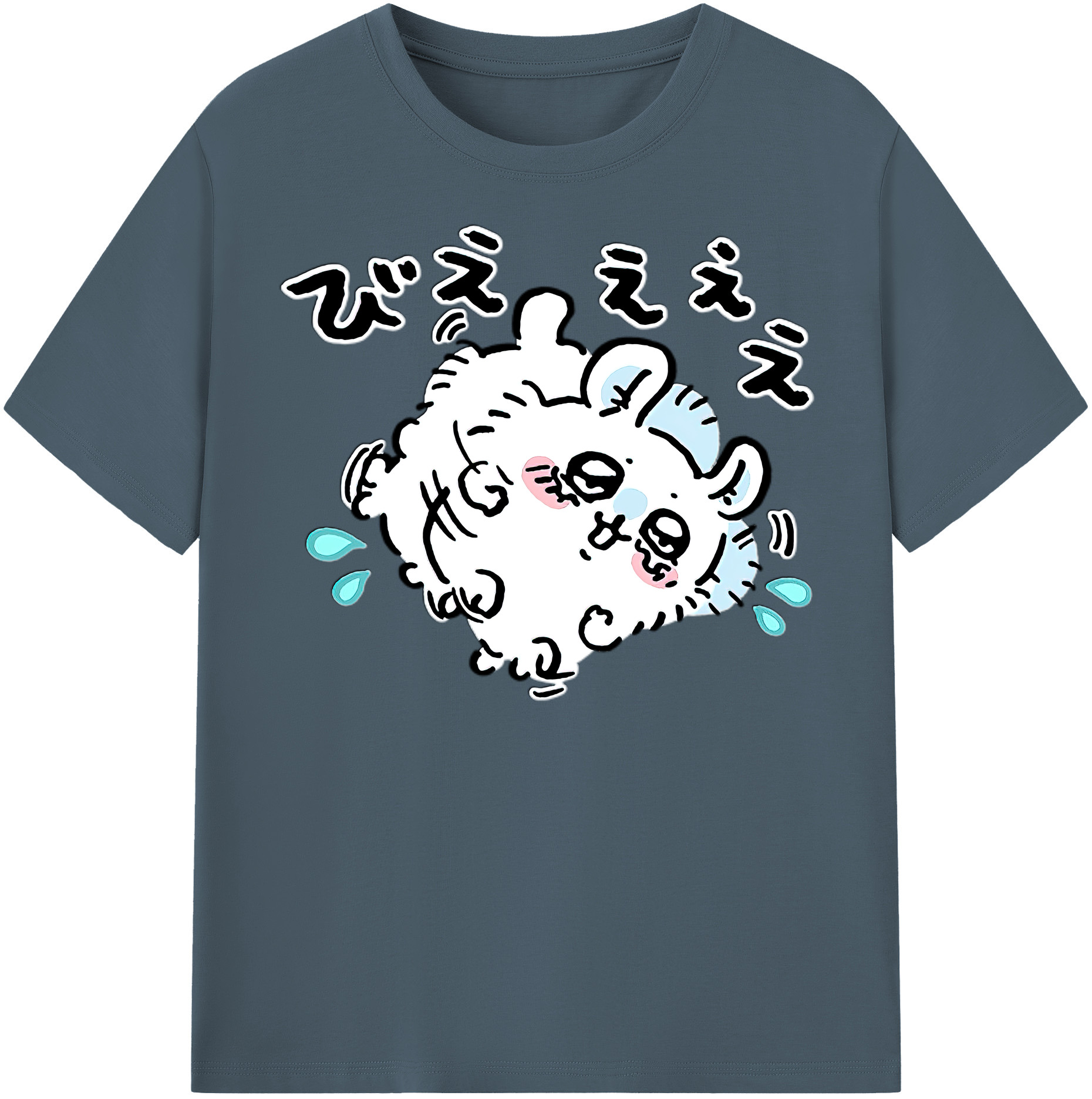 （画像用） ちいかわ モモンガ Chii-kawa Momonga 綿100％半袖Tシャツ（フロントプリント）